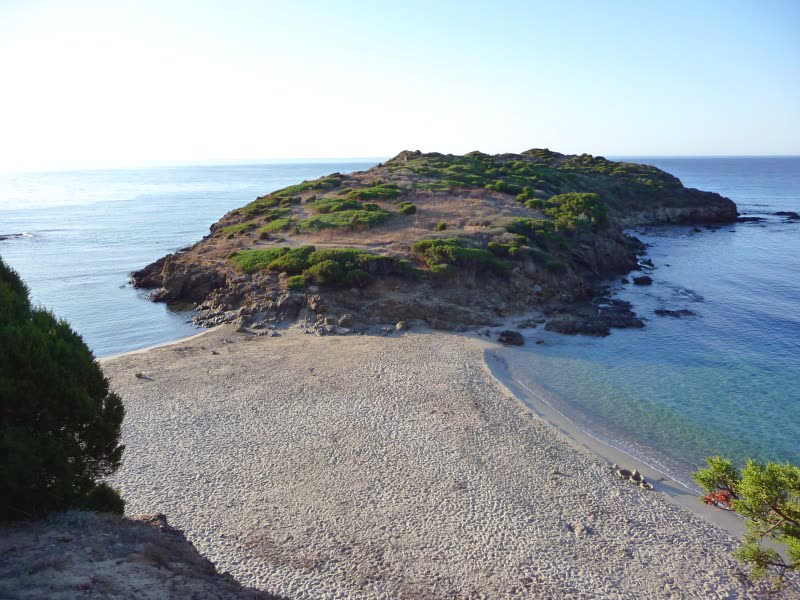 Baia di Chia, sabbia dorata e finissima; acque trasparenti e cristalline
