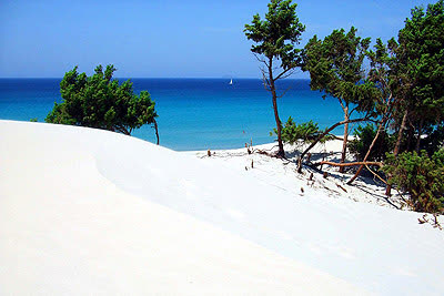 Spiaggia di Piscinas, oasi di grande bellezza tra altissime dune.